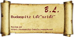 Budaspitz László névjegykártya